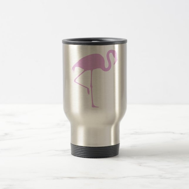 Mug De Voyage Flamant rose rose ouvrier (Centre)
