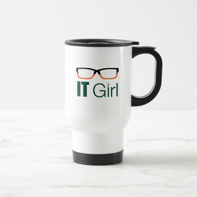 Mug De Voyage Flèche | Graphique de lunettes pour filles IT (Droite)