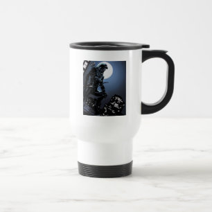 Mug De Voyage Flèche verte de la flèche   dans le clair de lun