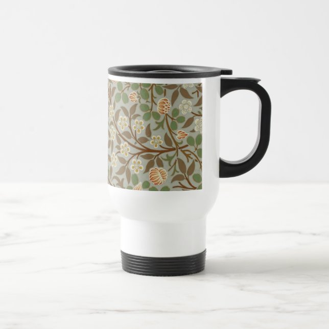 Mug De Voyage Fleur botanique de trèfle William Morris (Droite)