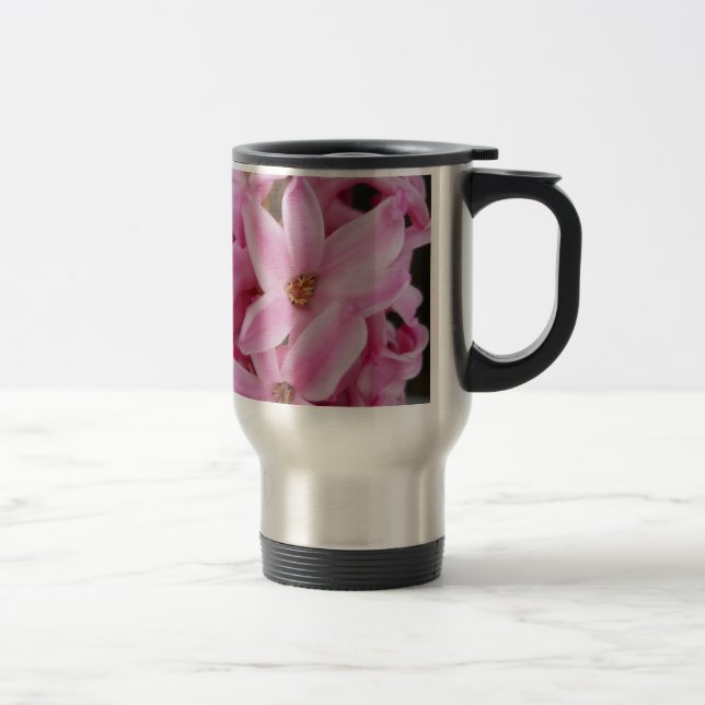 Mug De Voyage fleur de jacinthe rose (Droit)