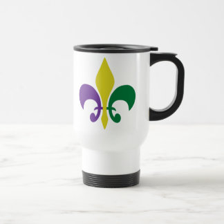 Mug De Voyage ~ Fleur De Lis de mardi gras