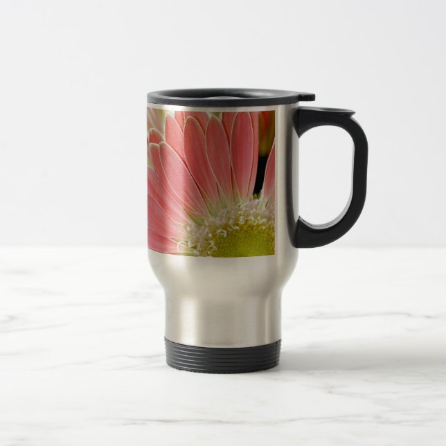 Mug De Voyage Fleur de marguerite rose (Droit)
