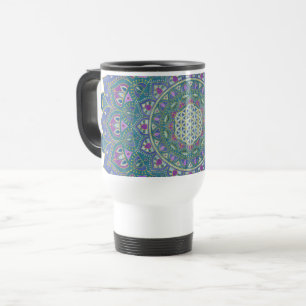 Mug De Voyage Fleur De Vie - Mandala India Style 1