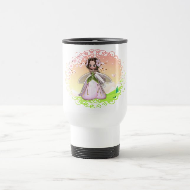 Mug De Voyage Fleur Design 2 (Centre)