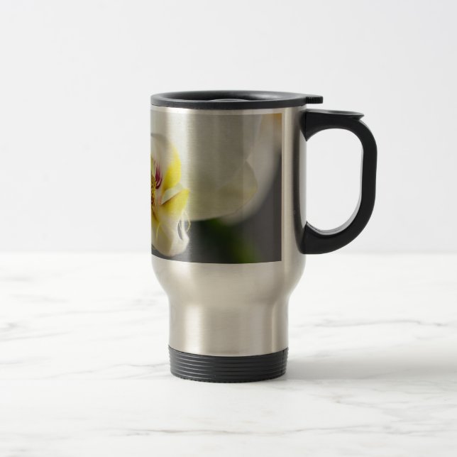 Mug De Voyage Fleur d'orchidée blanche (Droit)