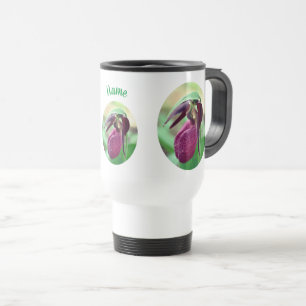 Mug De Voyage Fleur d'orchidée rose Lady Personnalisée