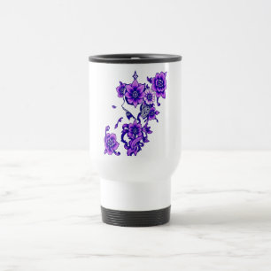 Mug De Voyage Fleur enchantée - Crâne floral mystique