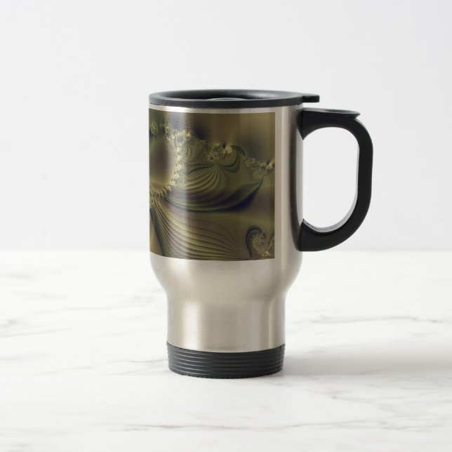Mug De Voyage Fleur Métallique (Droit)