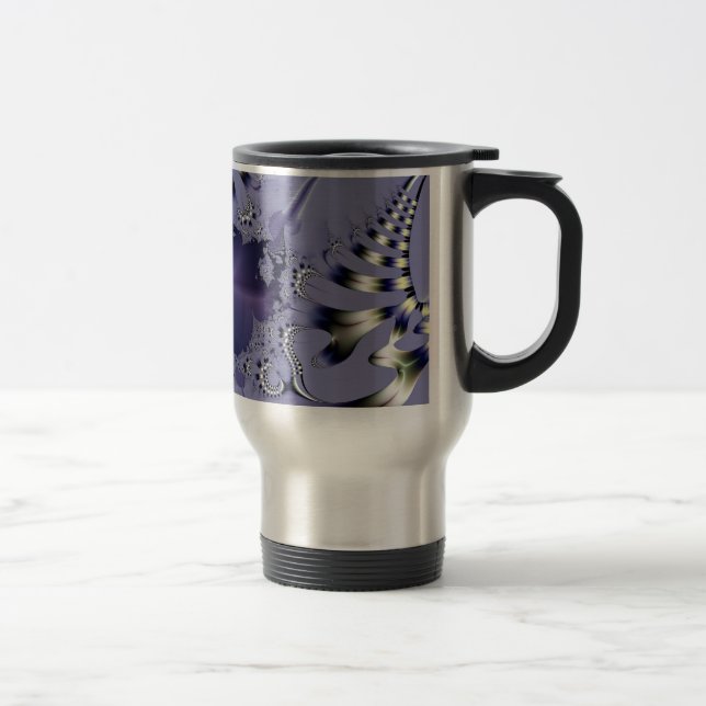 Mug De Voyage Fleur violette (Droit)