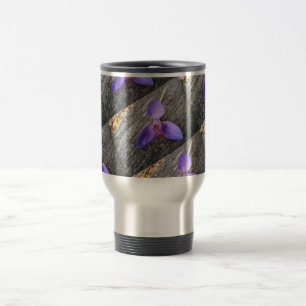 Mug De Voyage Fleur violette sur banc