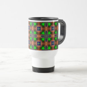 Mug De Voyage Fleurs Artdeco dans le style rétro