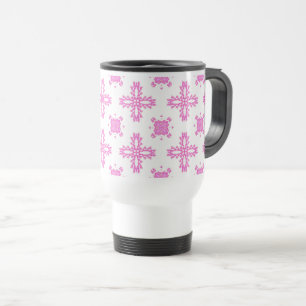 Mug De Voyage Fleurs Artdeco dans le style rétro