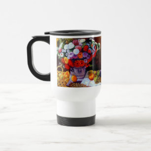 Mug De Voyage Fleurs de Monet et fruits