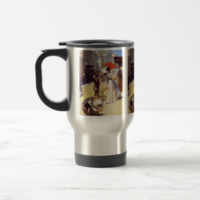 Mug De Voyage Fleurs de Noël et Belles de Noël (Gauche)