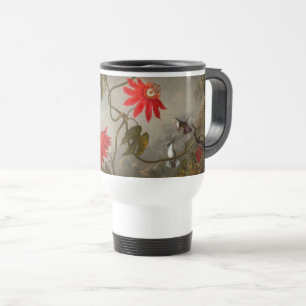 Mug De Voyage Fleurs de passion avec tête de colibris