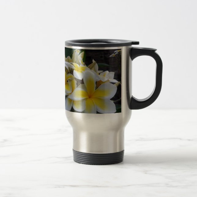Mug De Voyage Fleurs de Plumeria d'Hawaï (Droit)