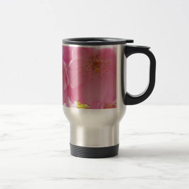 Mug De Voyage Fleurs de printemps roses (Droit)