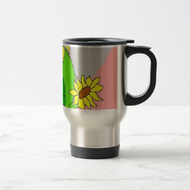 Mug De Voyage fleurs de tournesol (Droit)