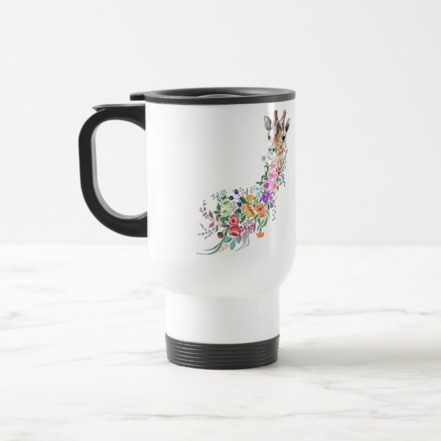 Mug De Voyage Fleurs Giraffe Voyage Mug (Gauche)