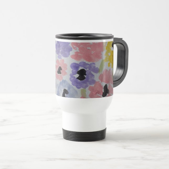 Mug De Voyage Fleurs sauvages d'été (Devant droit)