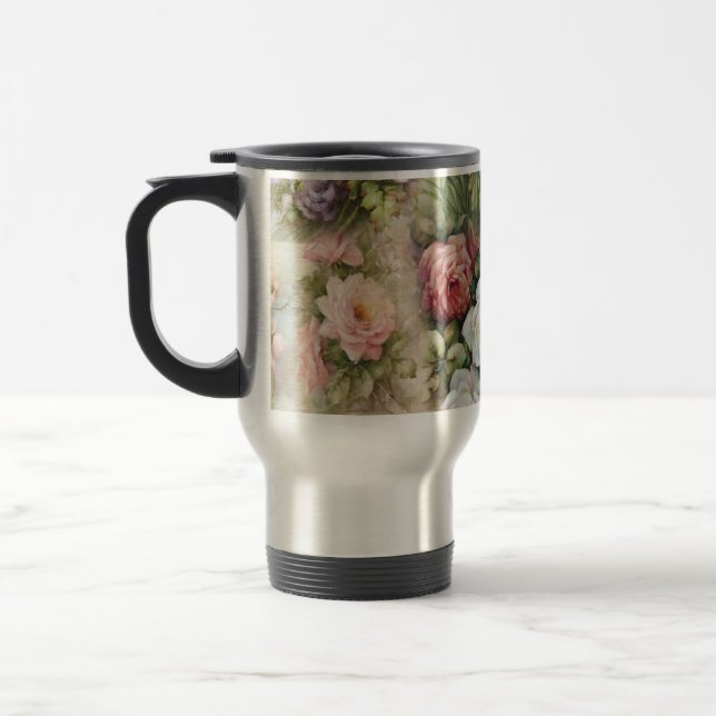 Mug De Voyage Fleurs vintages (Gauche)