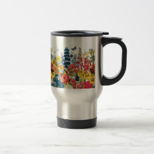 Mug De Voyage fleurs vintages modernes