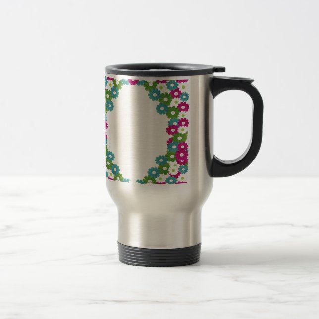 Mug De Voyage Floral Frame (Droit)