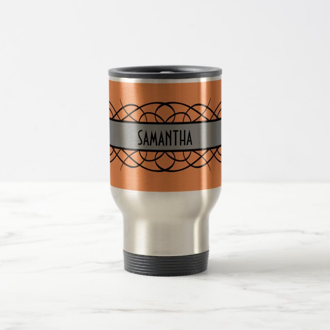 Mug De Voyage Flourish Gray Deco (Centre)