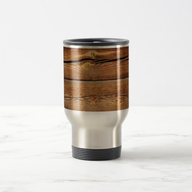 Mug De Voyage Fond en bois (Centre)