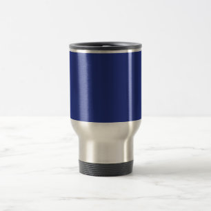 Mug De Voyage Fond uni bleu foncé   Design minimaliste audacieux