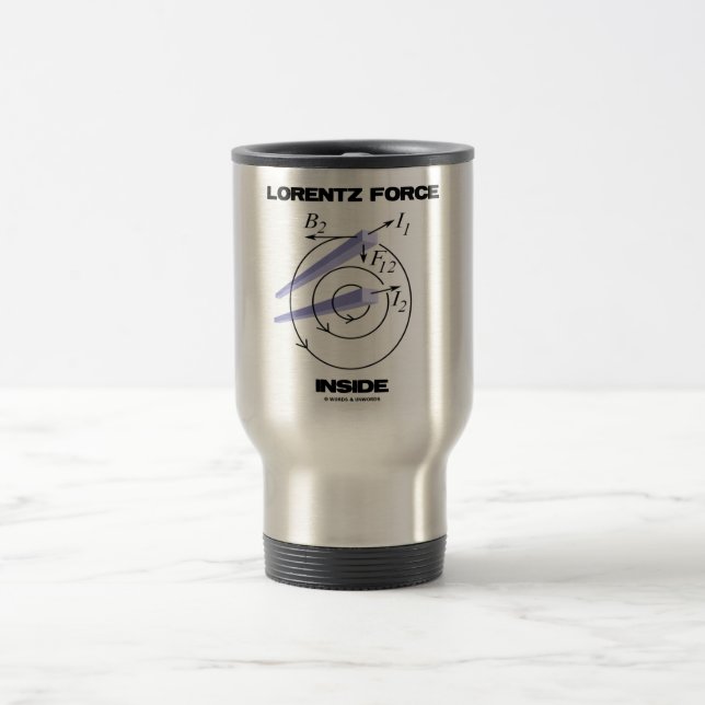 Mug De Voyage Force de Lorentz à l'intérieur d'humour (Centre)