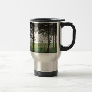 Mug De Voyage Forest overlooking clearing in the fog