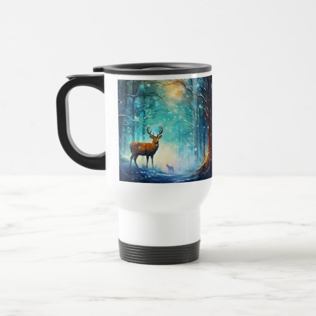Mug De Voyage Forêt enneigée magique Art-82109 (Gauche)