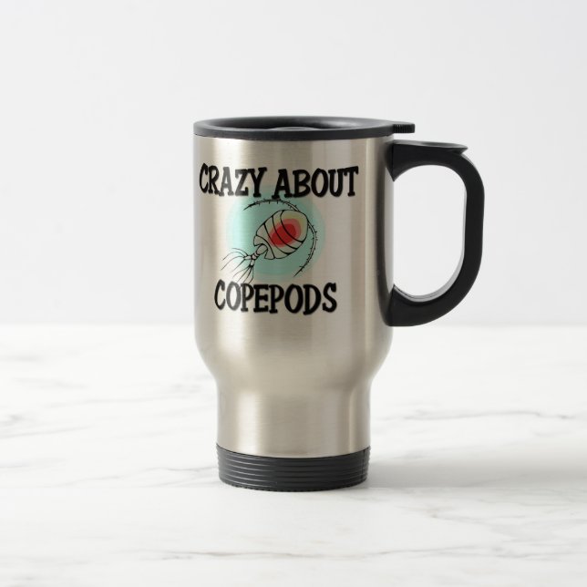 Mug De Voyage Fou au sujet des Copepods (Droit)