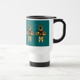 Mug De Voyage Fractal Inuit Hunter
