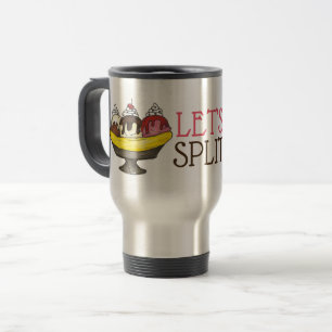 Mug De Voyage Fractionner la crème glacée de banane Sundae Funny