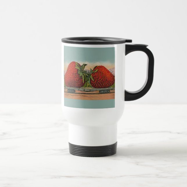 Mug De Voyage Fraises Géant Antique Fruit Amusement (Droite)