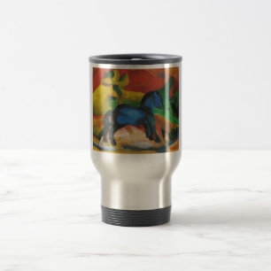 Mug De Voyage Franz Marc - petite toile bleue d'huile du cheval
