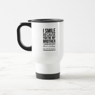 Mug De Voyage Frère sourire drôle cadeaux pour frères grand f