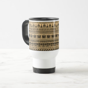 Mug De Voyage Fret grec, Motif méditerranéen, Brown