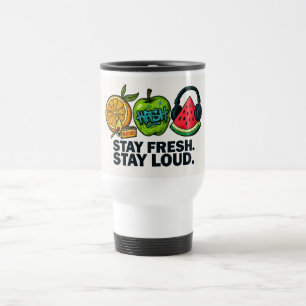 Mug De Voyage Fruits d'art pop frais et bruyants 