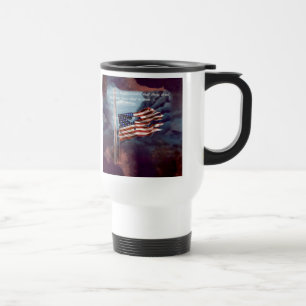 Mug De Voyage Fumée tombée mais pas oubliée et drapeau déchiré