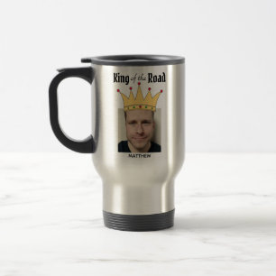 Mug De Voyage Fun Personnalisé Road King Crown Photo