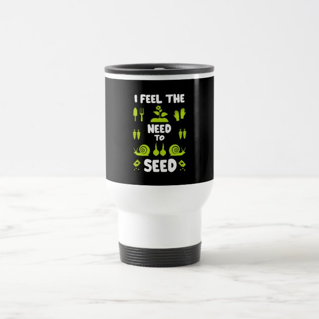 Mug De Voyage Funny Allotissement jardinage (Centre)