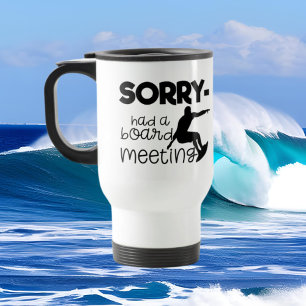 Mug De Voyage Funny Board réunion surfing word art