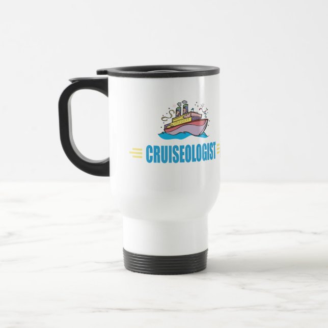 Mug De Voyage Funny Cruise Ship (Gauche)