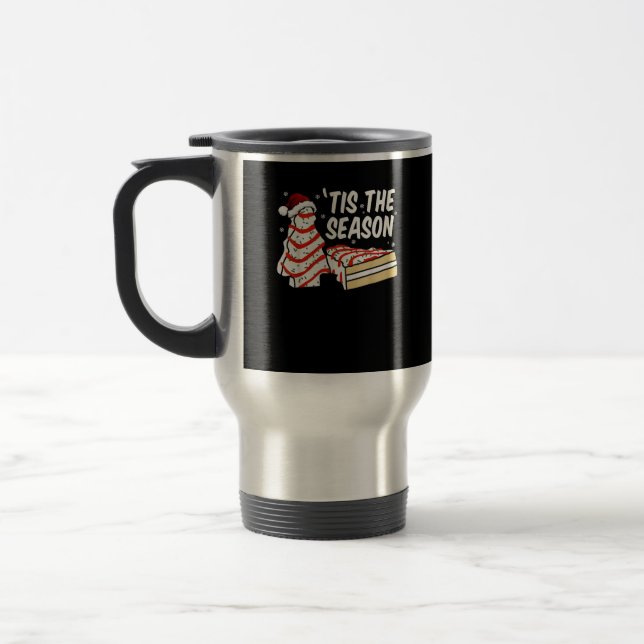Mug De Voyage Funny Tis The Season Design Christmas Tree Debbie (Gauche)