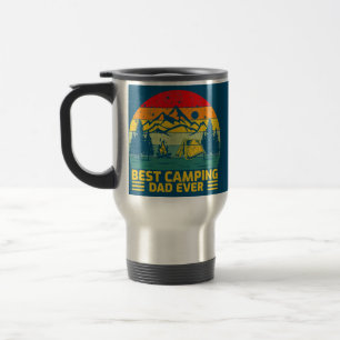 Mug De Voyage Funny Vintage Meilleur Camping Papa Jamais Fête de