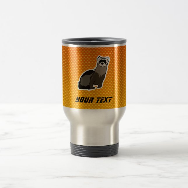 Mug De Voyage Furet jaune-orange (Centre)